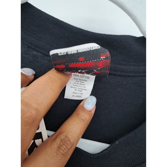 Vintage 1996 Ty Wilson USA Summer Games T-Shirt Sz XL Single Stitch Sleeve Black - Picture 5 of 8